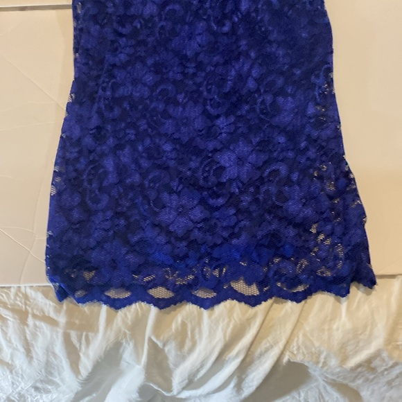 NWT Essentials by Abs royal blue lace dress size 12 - Picture 3 of 12